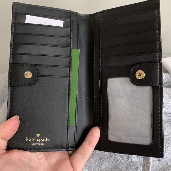 NWT Kate spade stacy Bay Street wallet in black - Picture 3 of 5